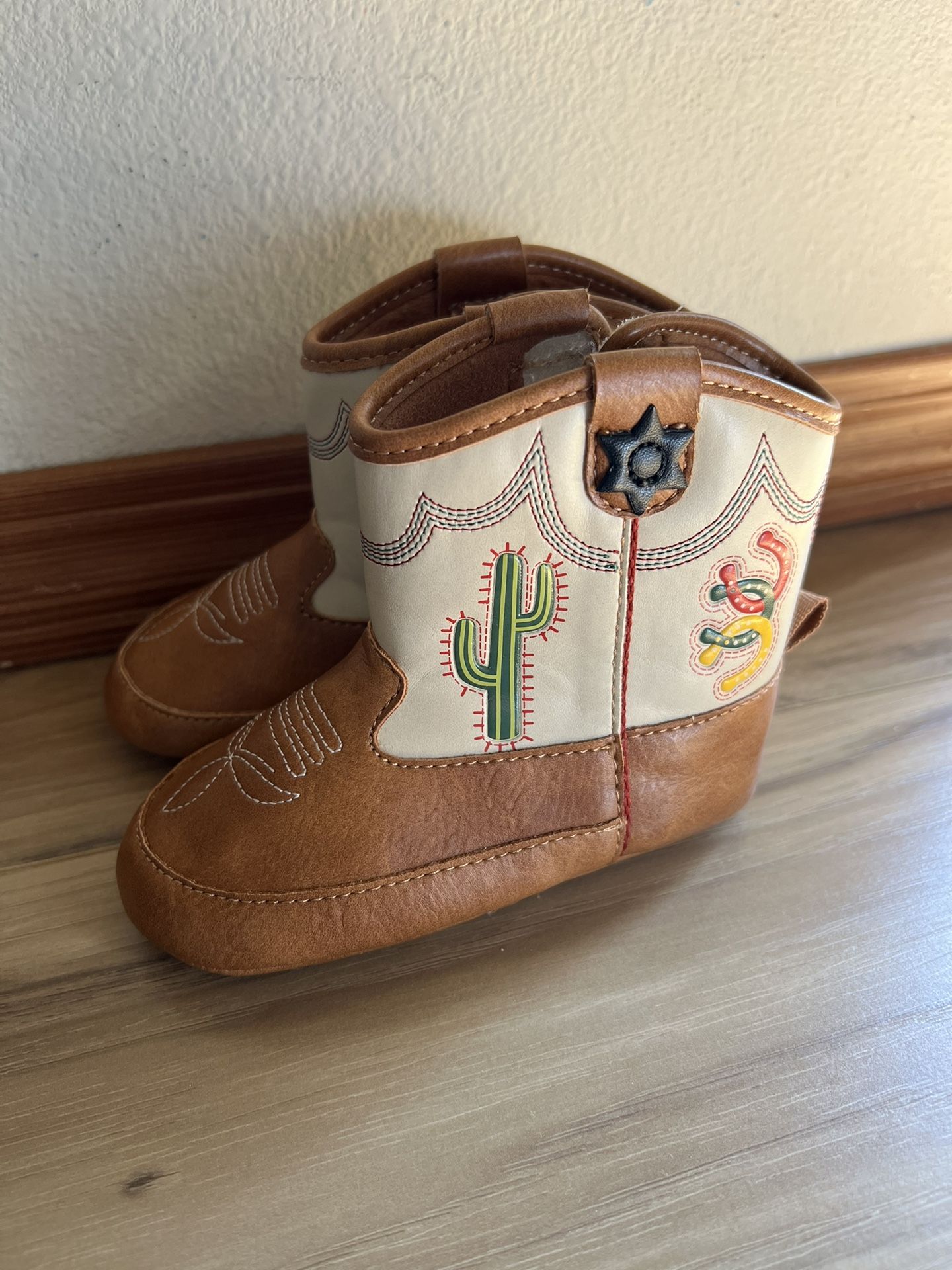 Wonder Nation Baby Boy's Soft Western Boot, Sizes 5