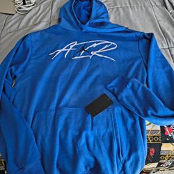 Jordan X Travis Scott Cactus Jack Blue Hoodie