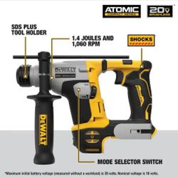 ATOMIC 20V MAX Cordless Brushless Ultra-Compact 5/8 in. SDS Plus Hammer Drill (Tool Only)

