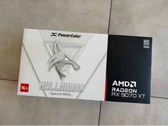 PowerColor Hellhound Spectral White AMD Radeon RX 9070 XT 16GB GDDR6