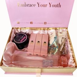Women Special Occasions Gift Box With Accessories, Birthday, Christmas Gift, Pink Gift Box