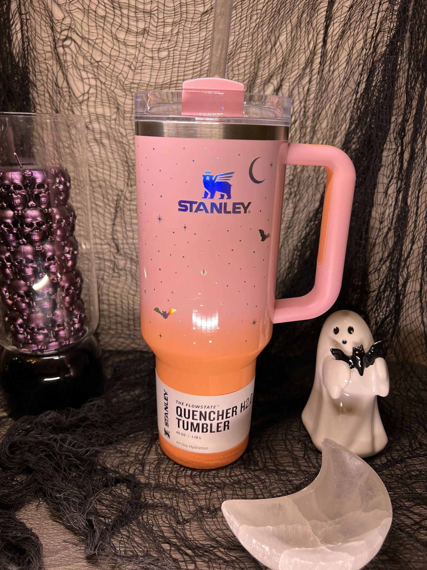 Stanley 40oz Halloween Pink
