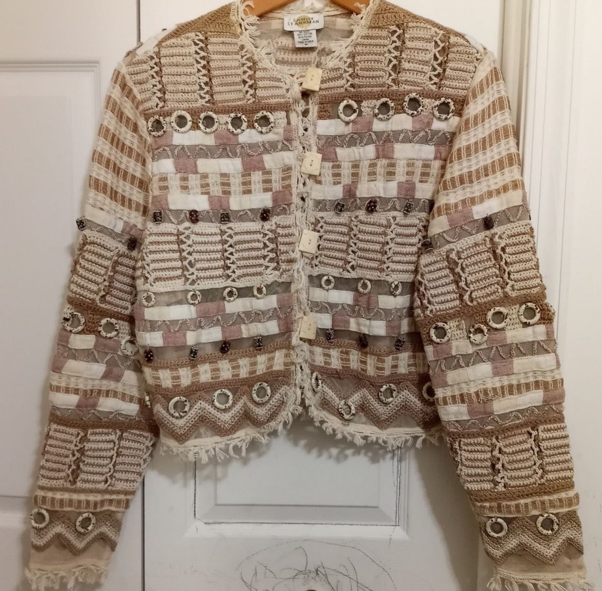 Vtg Sansy Stark man boho Jacket