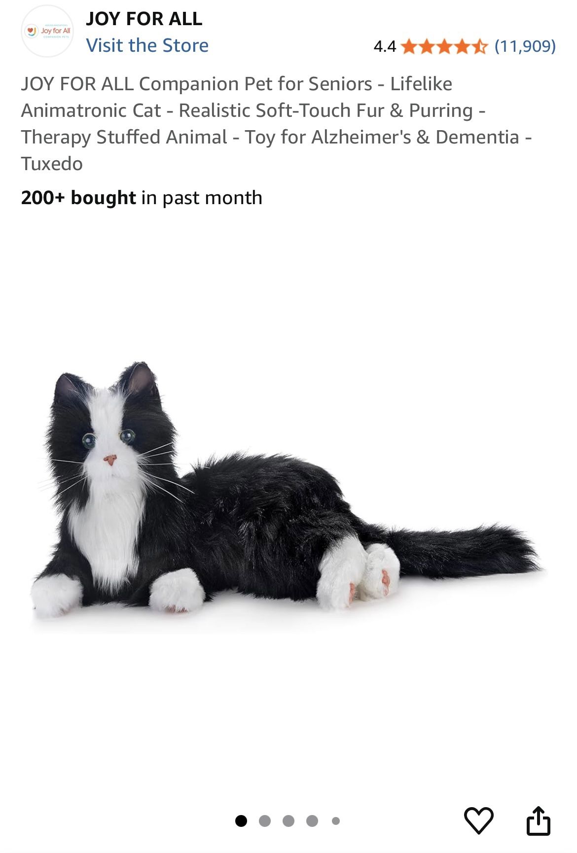 JOY FOR ALL Lifelike Tuxedo Cat