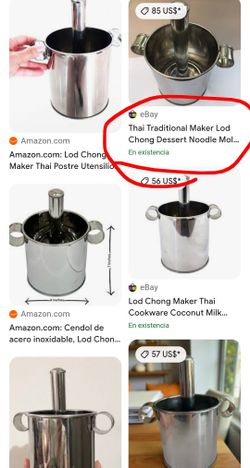 Thai Tradicional Maker Lod Chong Dessert Noodle