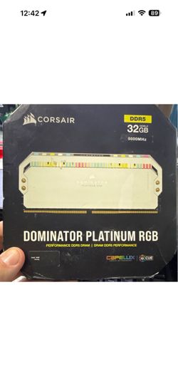 Corsair Dominator Platinum RGB DDR5 32GB (2x16GB) 5600MHz PC Memory