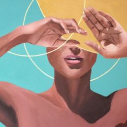 Dani Frans Divine Feminine Original Painting Signed On Front and Back