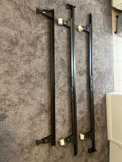 Adjustable Black Metal Bed Frame