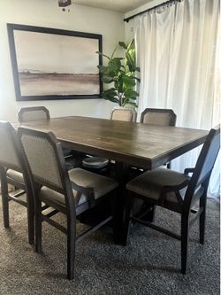 Dining Set - Table & Six Chairs
