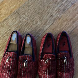 men red velvet loafers