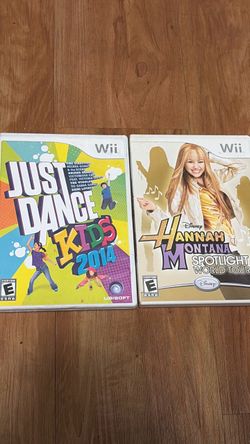 Wii games: Just Dance kids 2014 Hannah Montana spotlight world tour