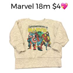 Marvel Sweater Great Condition For Boys Size 18 Months 💖💖6