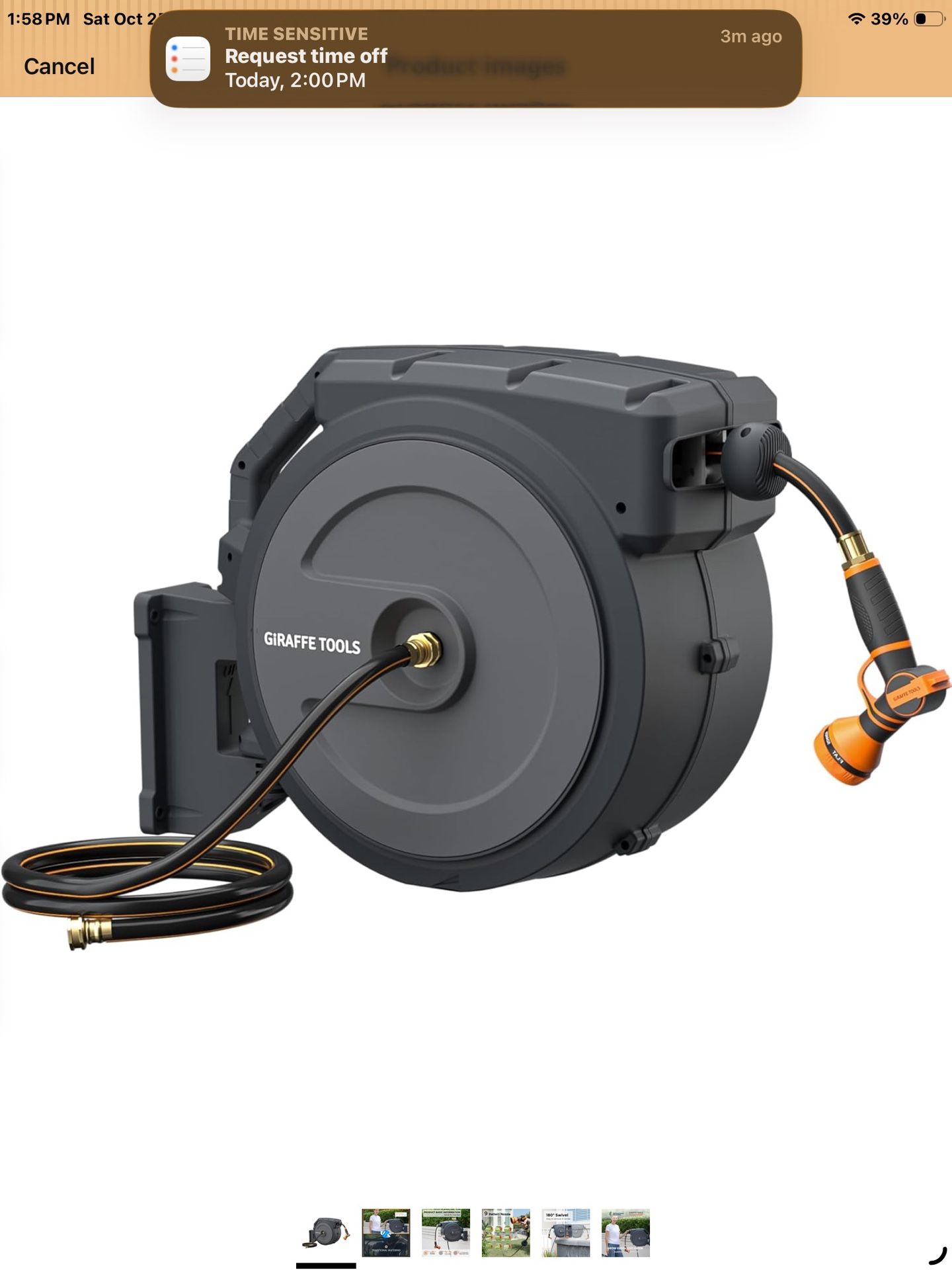 Giraffe Retractable Hose Reel