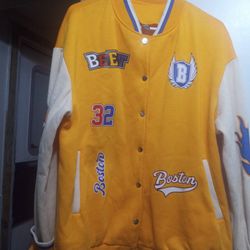 Large Yellow Boston Athletic Jacket 