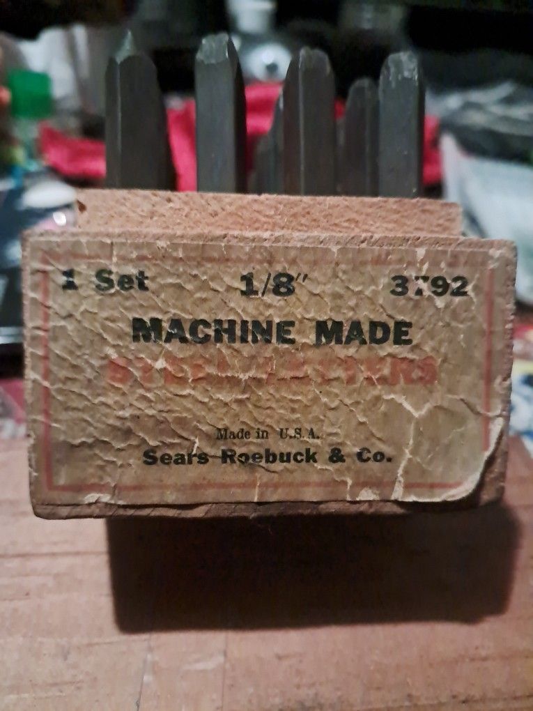 Steel Alphabet Punches