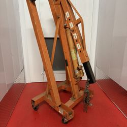 Foldable Shop Crane Engine Hoist 1 Ton Capacity