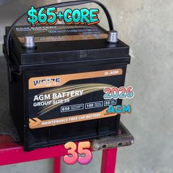 AGM Car Battery Group Size 35