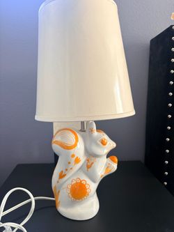 Ceramic Squirrel Table Lamp with Shade