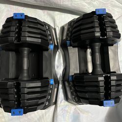 50 Lbs Nordictrack Adjustable Dumbbells Pair