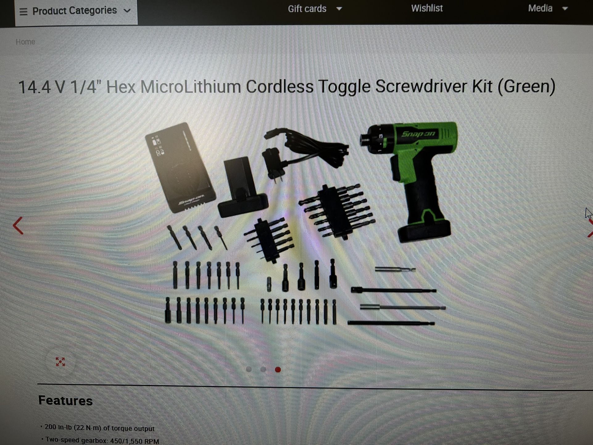 Snap On Cordless Screwdriver