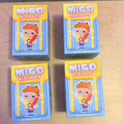 MIGO Pop Mart Stationery Blind Box  Teddy Pencil Sharpener 4 vPcs