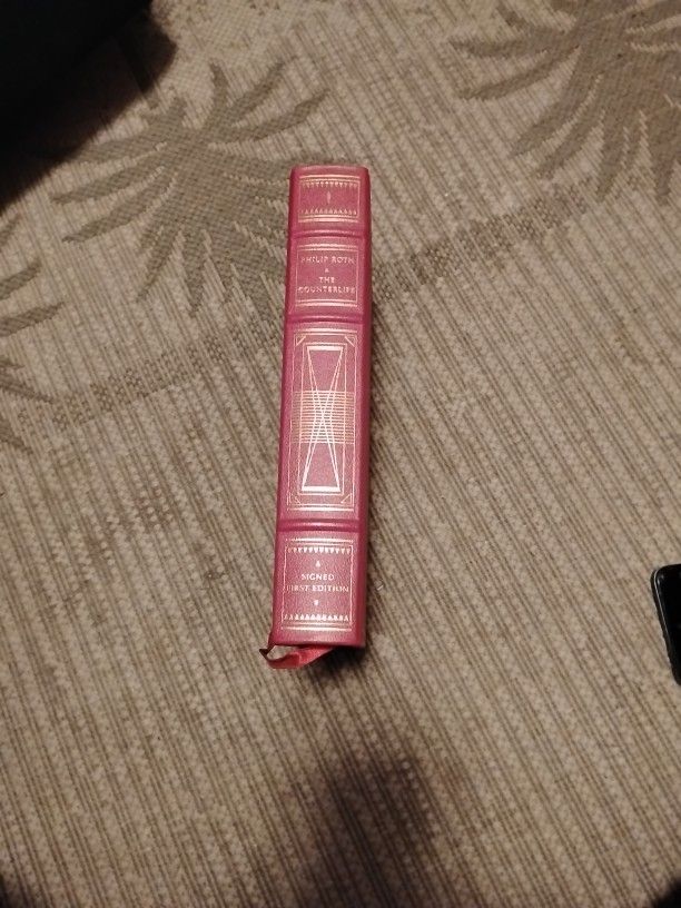 The Counterlife By Philip Roth Signed First Edition Franklin Library BookWith Dear Collector Letter From Editor