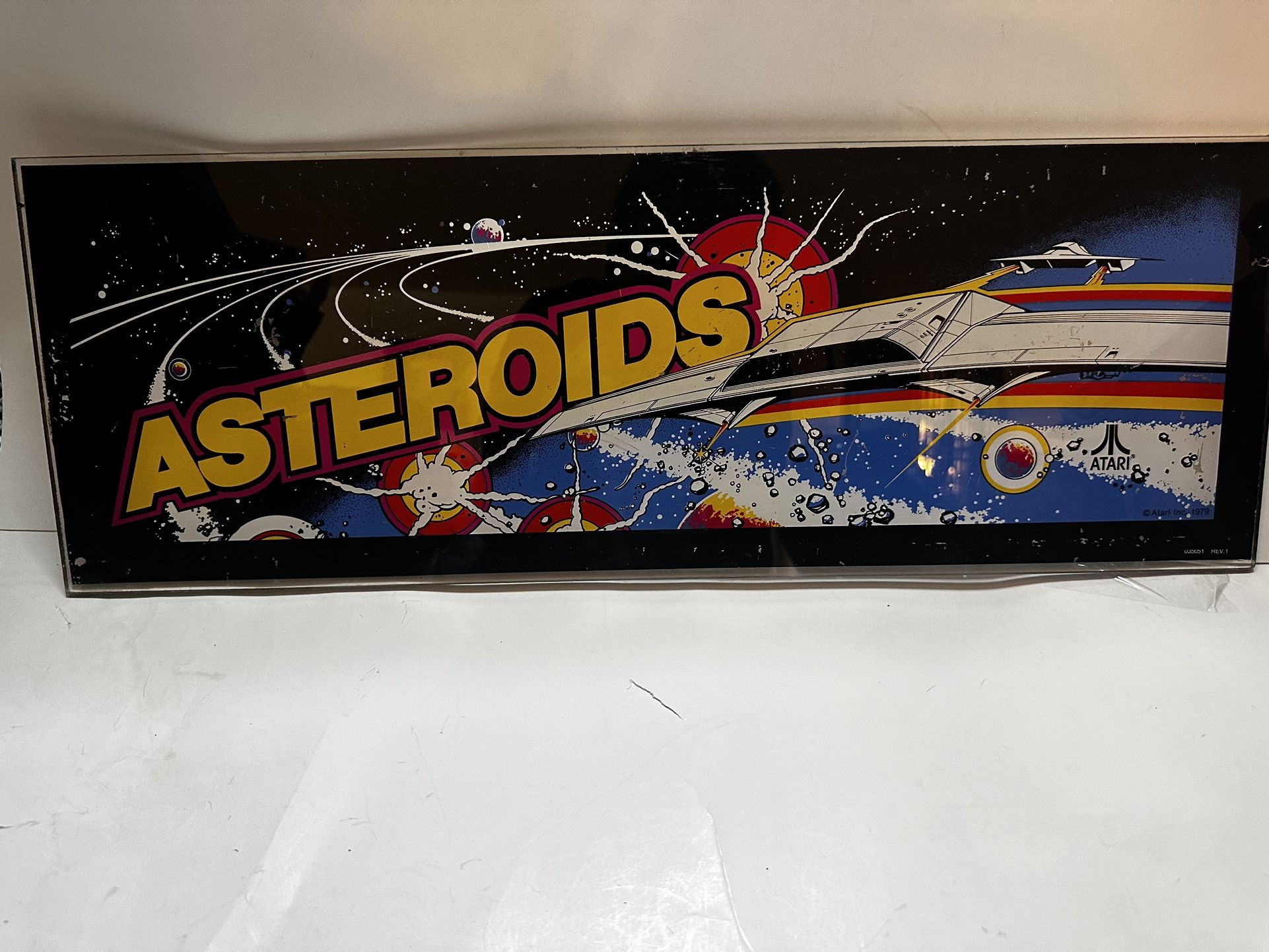 Atari Asteroids Arcade Sign