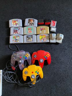 Nintendo 64 Games and Controllers