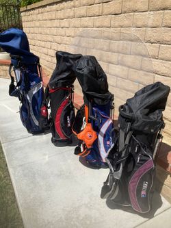 Kids golf clubs balls and clubs