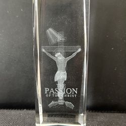 LASER ETCHED JESUS ON CROSS
