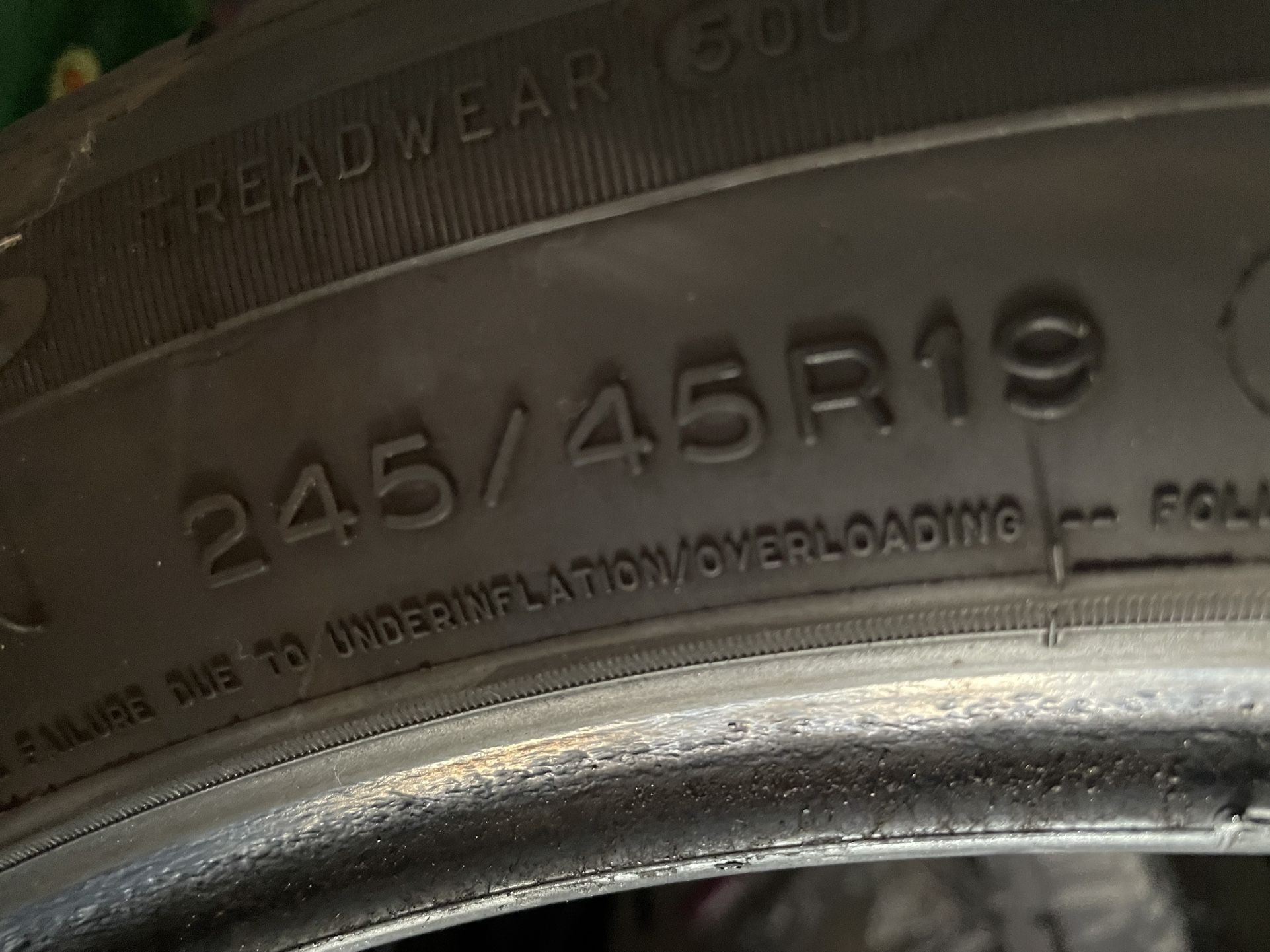 Tires 245/45r19 Run Flats Used Tires