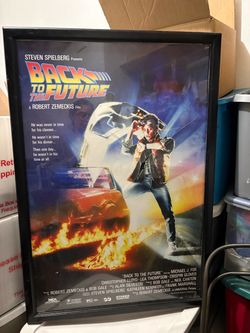 Vintage Back to the Future Framed Movie Poster