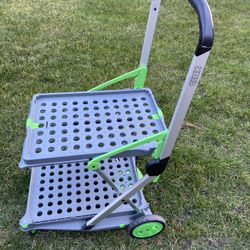 Clax 2 tiers multi use folding trolley/cart 