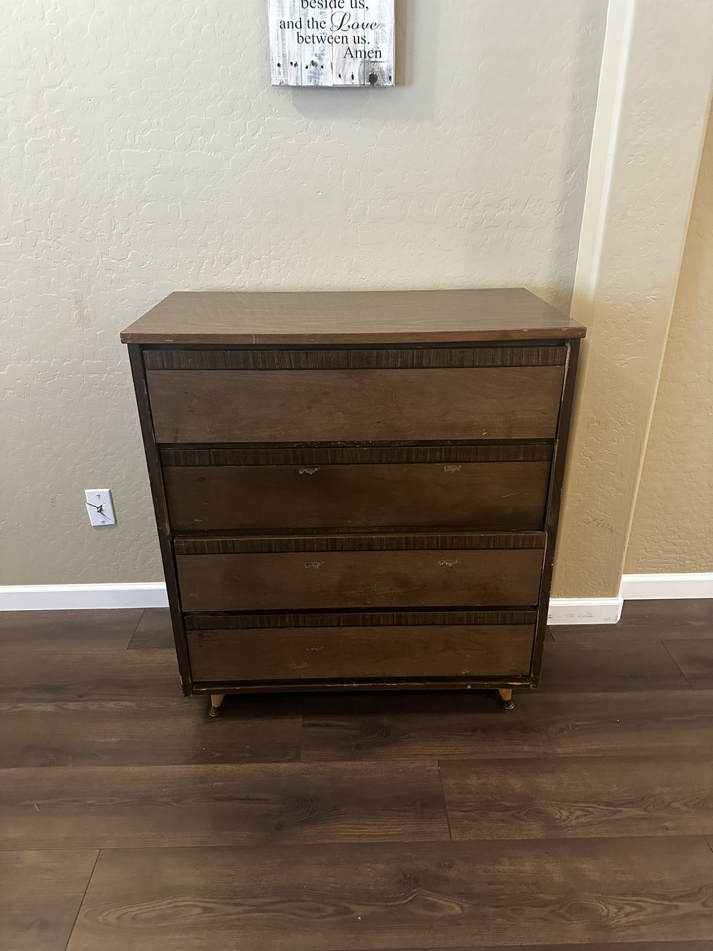 Vintage Four Drawer Dresser