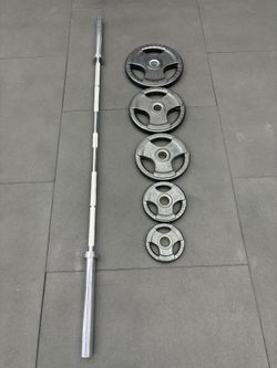 Barbell And Grip Plates 