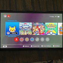 Nintendo Switch OLED + 7 Games Pokemon Mario 