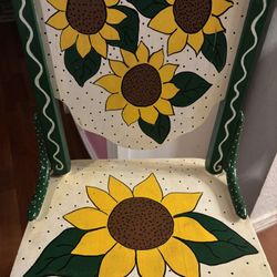 Sunflower Wooden Chair 
