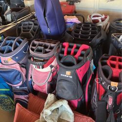 Golf Bags, Clubs, And Balls