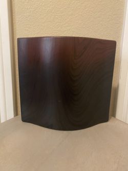 Cherry Wood Black Home Decor Vase