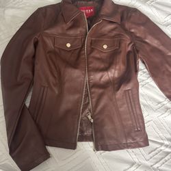 Leather Jacket Guess Women 