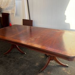 Wood dinning table