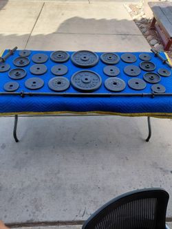 155lbs Standard Plates & Bars