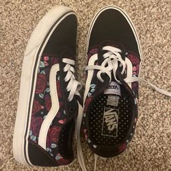 Roses Vans Shoes 