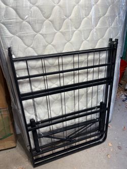 Twin mattress and frame