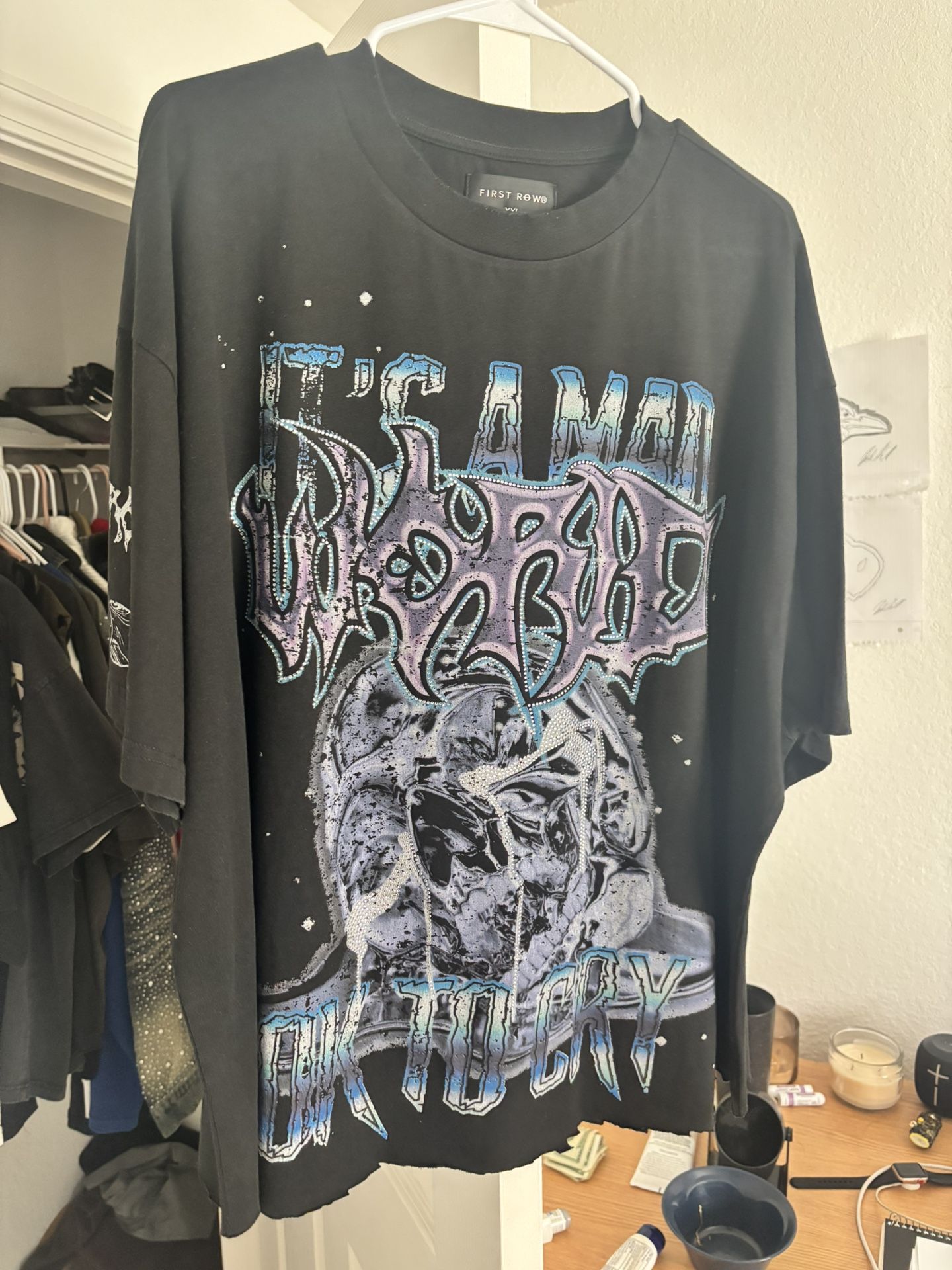 Ok To Cry Rhinestone T
