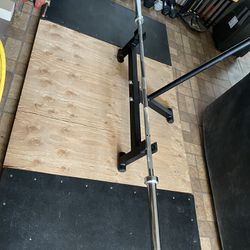 Deadlift Platform With Jack And New Barbell