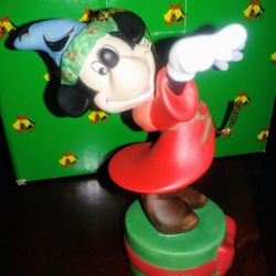 Mickey Mouse Ceramic Groiler Christmas Ornament 