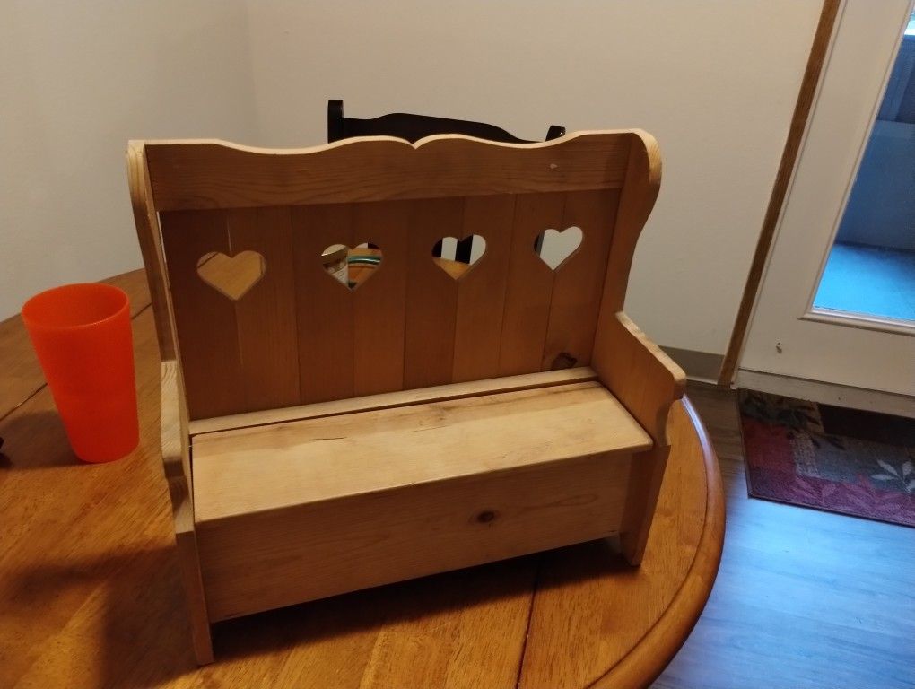 Miniature Bench For Children's Dolls