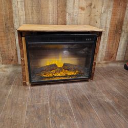 Homemade Fire Place/Stand Or Bench 