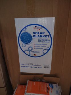 Pool style Solar Blanket sz 18×36 reg